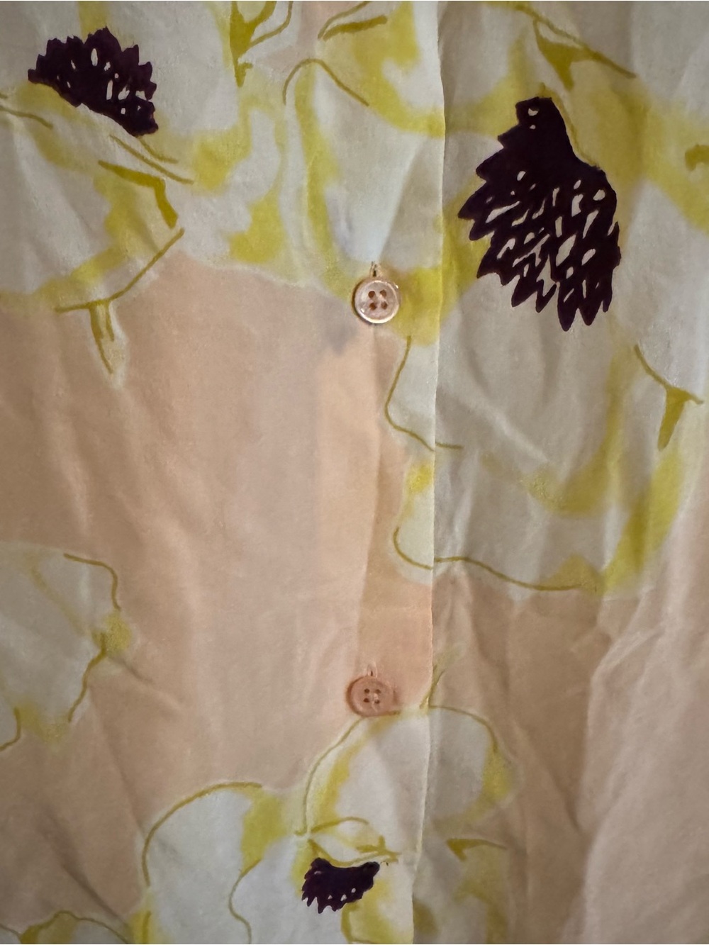 Sleeveless Pink Floral silk Top - Picture 3 of 7